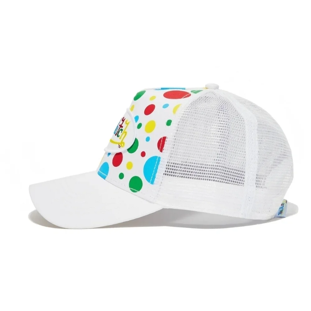 🤍▪️Von Dutch▪️ Polka Dot Trucker Hat White Mesh Adjustable Cap NWT